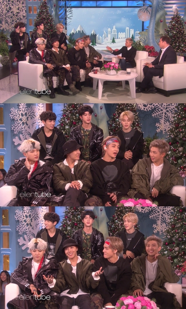 방탄소년단, 美 '엘렌쇼' 출연…완벽 입담+무대