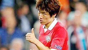 '풀타임 활약' 박지성, 즈볼레전 평점 7