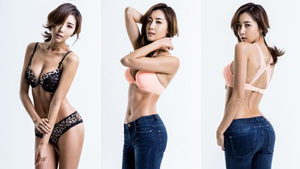 이수정, 속옷만 입고 볼륨 몸매..어딜 봐야 하나