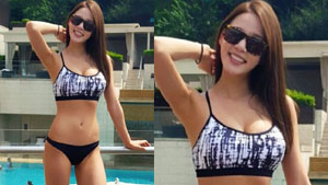 레이양, 시원한 비키니 몸매 '개미 허리+글래머'