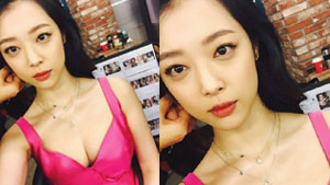 자꾸만 눈이 가...설리, 볼륨 몸매 자랑 ‘핫핑크 걸’ 변신
