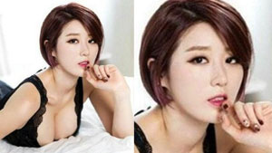 '장동민의 여자' 나비, 글래머 몸매 화제 '자연산 C컵 감탄'