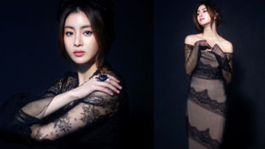 '블랙 시스루 여신' 강소라, 고혹적 카리스마 폭발