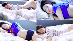 "엉덩이 노출"...설리, 또 롤리타 콘셉트 섹시 화보