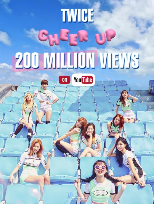 “역시 기록돌” 트와이스, ‘CHEER UP’ 뮤비 2억뷰 돌파 “역시 기록돌” 트와이스, ‘CHEER UP’ 뮤비 2억뷰 돌파