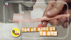 칫솔 세척 어떻게 하세요?