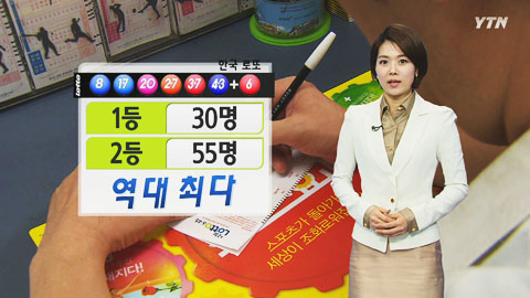 로또 1등 30명, 11년 로또 역사 최다