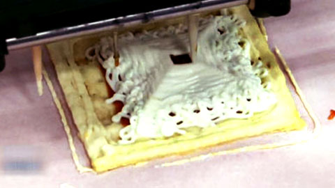 3D 프린터로 만든 우주인용 피자