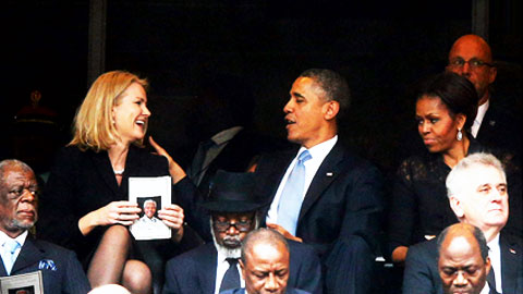 만델라 추모식서 악재 만난 오바마