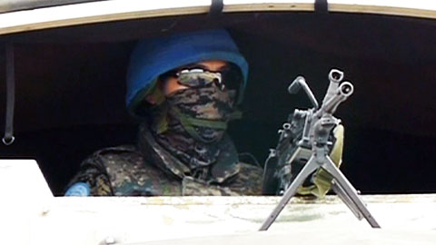 한빛부대 인근에 박격포탄 2발...경계 강화