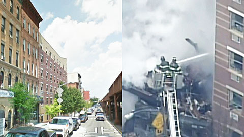뉴욕 건물 붕괴 전과 후