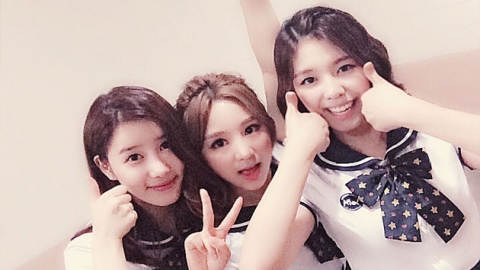 '베리굿', 교복셀카 인증샷 공개..."6월 모의고사 잘 치렀어요"