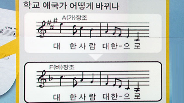 애국가 '대~한 사람' 막힘없도록 쉽게 바뀐다!