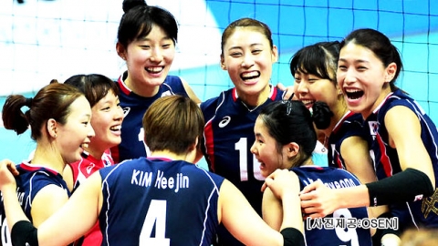 여자 배구, 일본 3：0 완파...중국과 결승