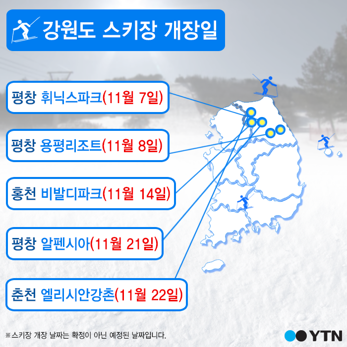 [한컷뉴스]'반갑다 추위야' 개장 앞둔 스키장