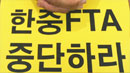 시민단체 "국내 농업·중소기업 타격, 한중 FTA 중단하라"
