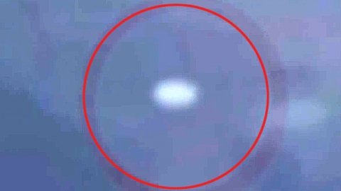 비행 도중 포착한 정체불명의 물체 'UFO?'
