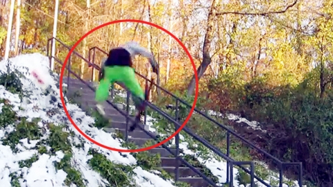 "스키는 스키장에서만 타는 걸로"