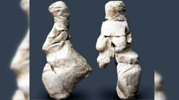 프랑스서 2만 3천 년 전 석회암 여자 조각상 발굴
