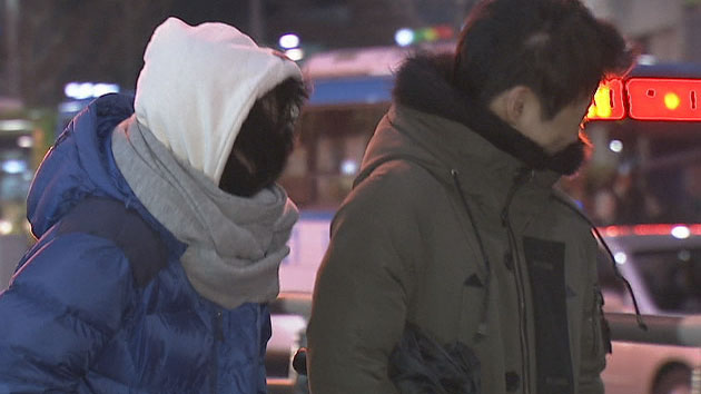 첫 '한파주의보' 퇴근길 '꽁꽁'...출근길도 걱정