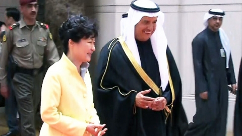 박근혜 대통령, 쿠웨이트 도착...오늘 오후 정상회담