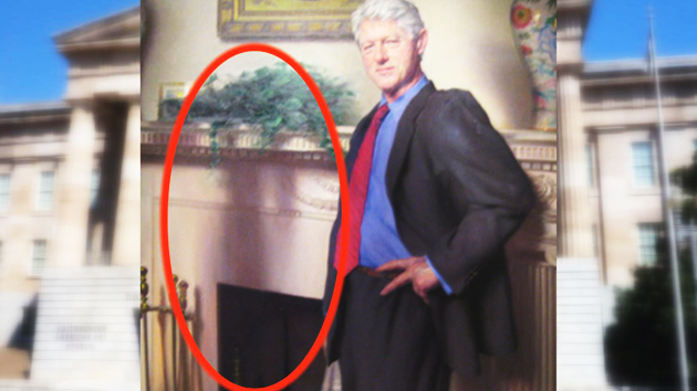 "클린턴 초상화에 르윈스키 숨어있다"