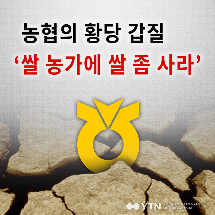 [한컷뉴스] 쌀 농가에 쌀 되판 농협 '농자천하지대봉?'