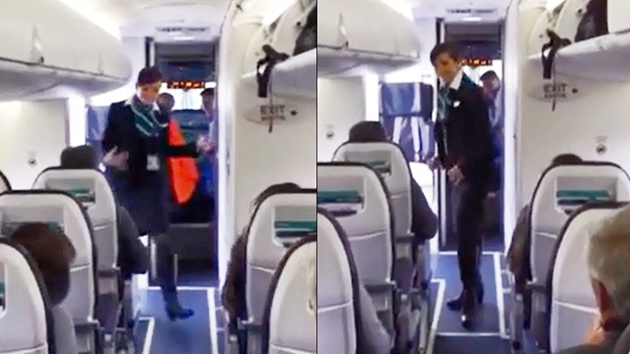 '이륙 전 지루하시죠?' 승무원의 깜짝 댄스타임