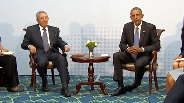 오바마·카스트로, 파나마서 '역사적' 단독 회담