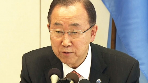 반기문 총장 "성완종 주장 당혹...나와 전혀 관계없어"