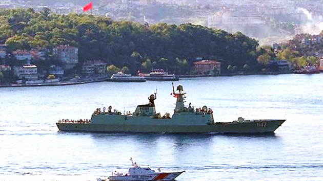 중국 군함, 러시아와 합동 훈련차 흑해 첫 진입