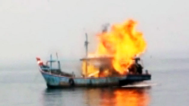 인도네시아, 불법어로 외국 선박 41척 침몰시켜