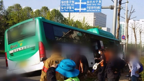 만취한 승객이 버스기사 폭행, 교통사고...20명 다쳐