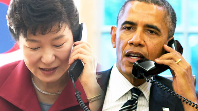 박근혜 대통령, 오바마 대통령과 통화..."충분히 이해...빠른 시간 안에 방미"