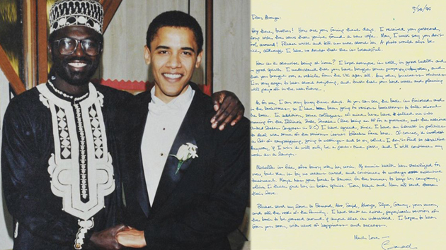 오바마 대통령이 20년 전에 쓴 편지 경매 나와