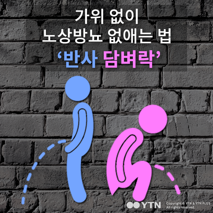 [한컷뉴스] 가위 없이 노상방뇨 막는 '반사 담벼락'