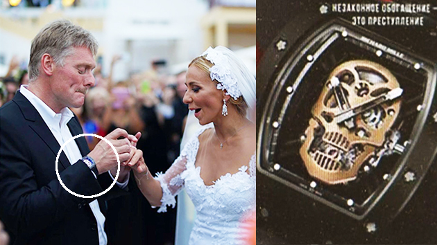 푸틴 대변인, 7억 원대 초고가 결혼시계 논란