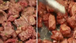 진짜 갈비 vs 접착 갈비...며느리도 모른다 ?