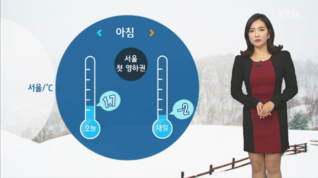 [날씨] 서울 내일 아침 영하 2℃...첫 영하권 추위