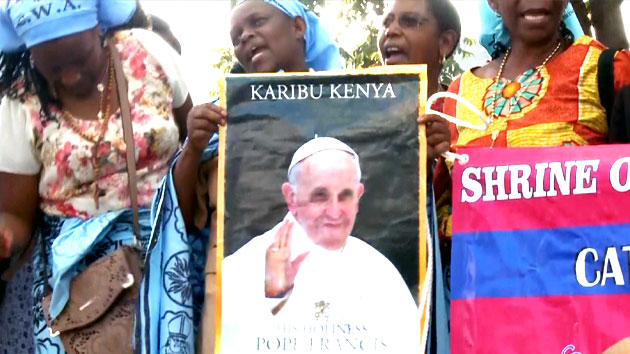 교황, 테러 위협 속 아프리카 첫 순방...종교·인종간 화합 촉구