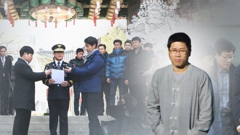  한상균, 11시 기자회견...경찰 "조계사 나오면 압송"