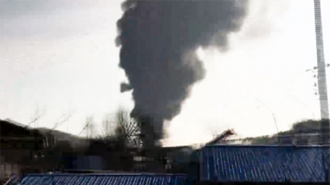 폐기물 재활용 업체에서 불...진화 중