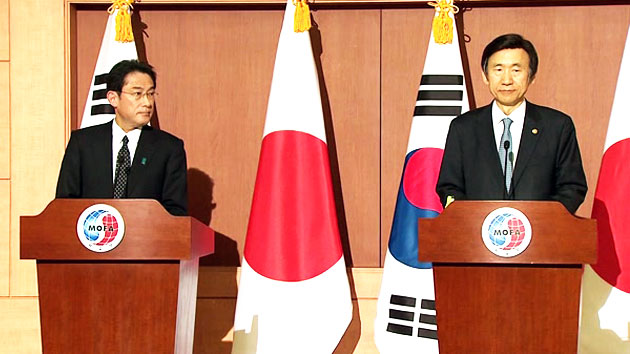 [영상] 韓日 외교장관 '위안부 문제 협상' 공동발표문 발표