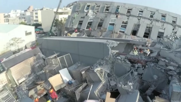 타이완 지진 사망자 39명...'생존의 한계' 골든타임 임박