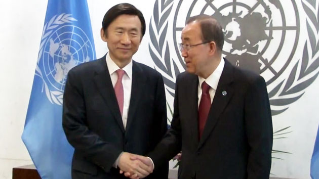 윤병세 장관, 반기문 UN 총장 면담