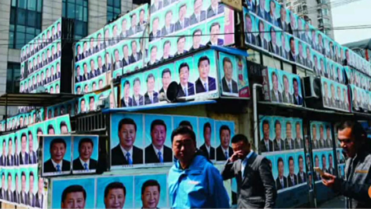 철거 막기 위해 시진핑 사진으로 건물 도배