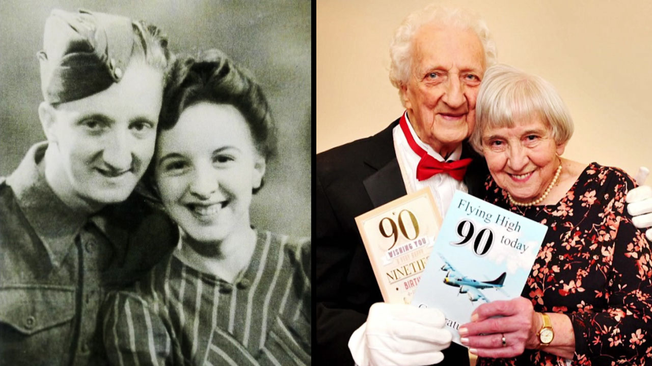 2차 세계대전 때 헤어진 연인, 70년 만에 결혼