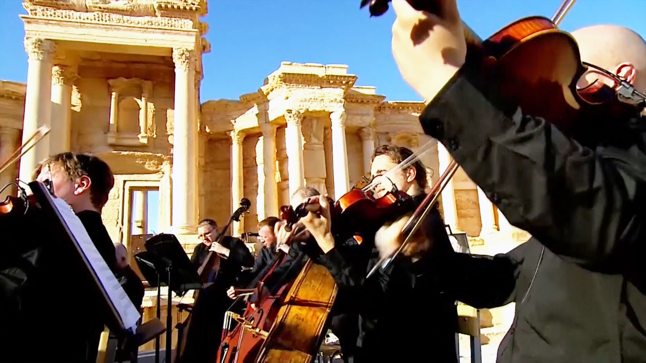IS 떠난 시리아 고대도시 팔미라서 '평화 콘서트'