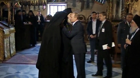 푸틴, 그리스 정교회 성지 아토스 산 방문