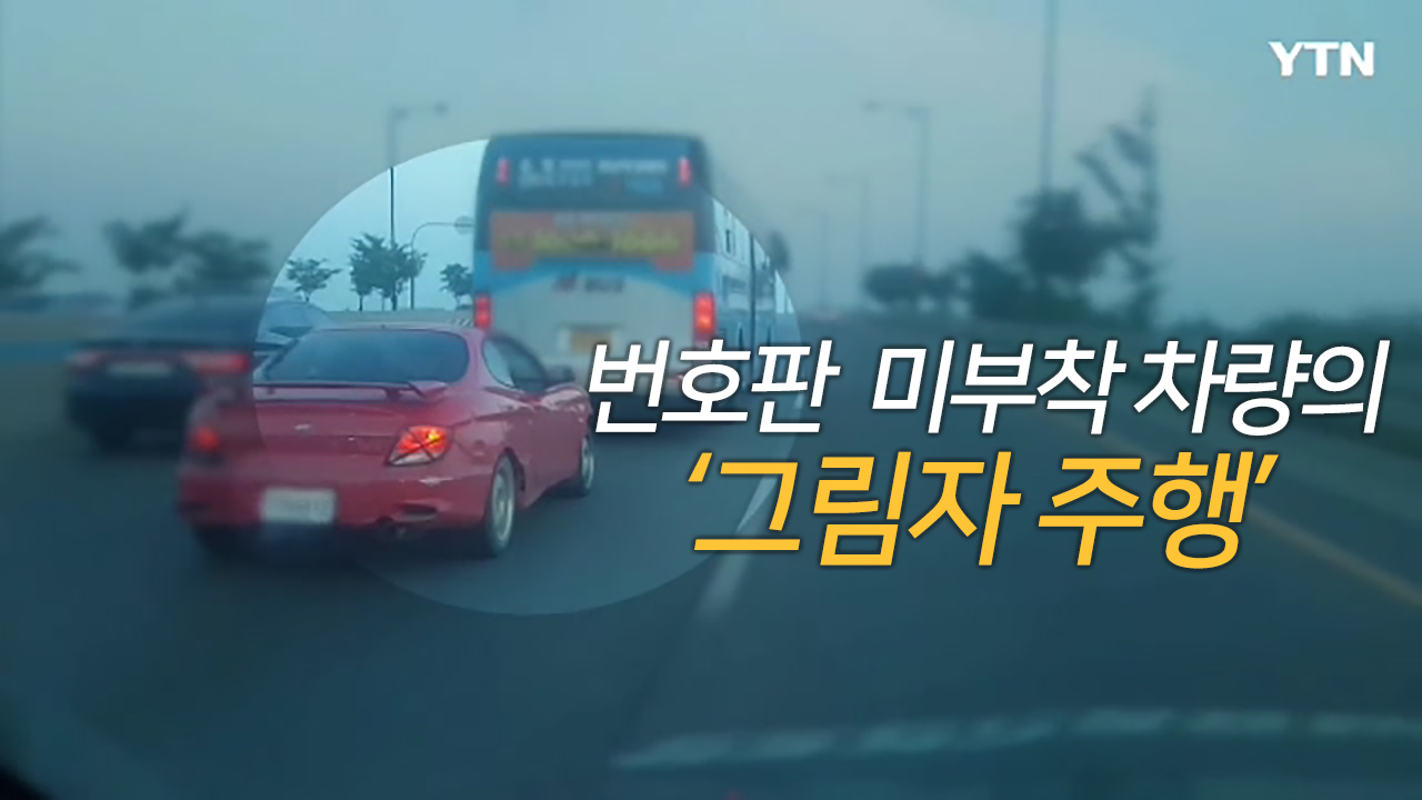 [영상] 단속 피하려...불법 차량들의 '각양각색 번호판 은신술'